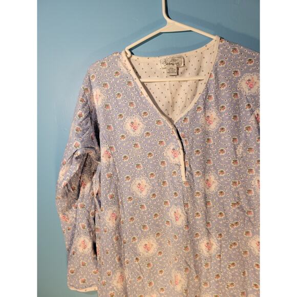 J.O. Intimates Vintage Y2K Womens Long Sleeve Pajama Top Size M - Picture 4 of 9